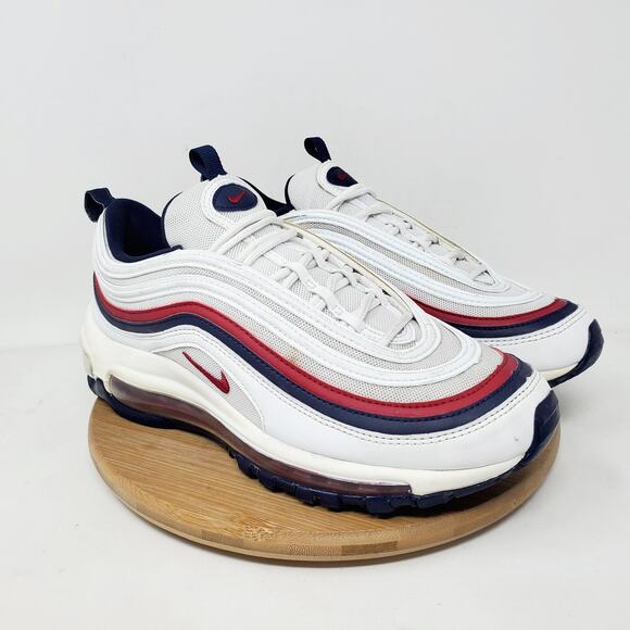 Nike Air Max 97‎ Shoes Womens 7.5 Red Crush White Blue Athletic Lace Up Sneaker - Picture 6 of 15